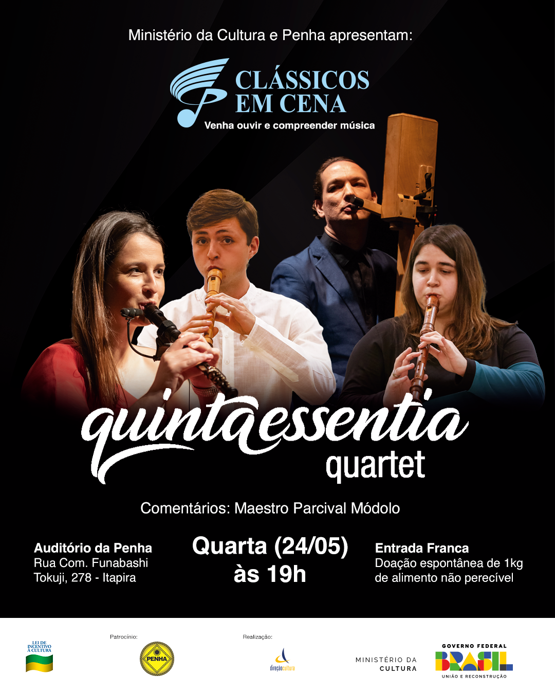 Quinta Essentia em Itapira - Clássicos em Cena