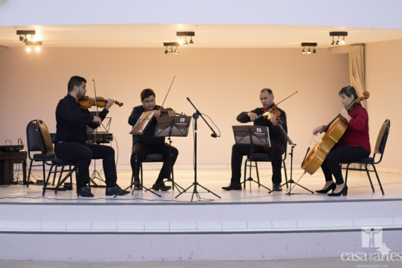 Em casa:  Itapira recebe o Quarteto de Cordas da Casa das Artes no dia 29 de abril